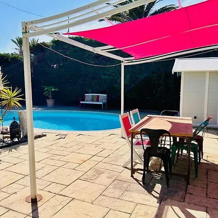 Rez De Jardin-50m Mer-piscine Privee-parking 아파트 생시르쉬르메르